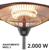 Aquecedor elétrico infravermelho Design de Pé IRS 2020 (2000 W) - Aquecimento Exterior