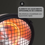 Aquecedor elétrico Blumfeldt Heatspot Cobre (2100 W) - Aquecimento Exterior