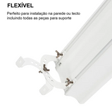 Aquecedor elétrico Klarstein Cosmic Beam Branco (2400 W) - Aquecimento Exterior