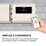 Aquecedor elétrico Klarstein Cosmic Beam Branco (2400 W) - Aquecimento Exterior